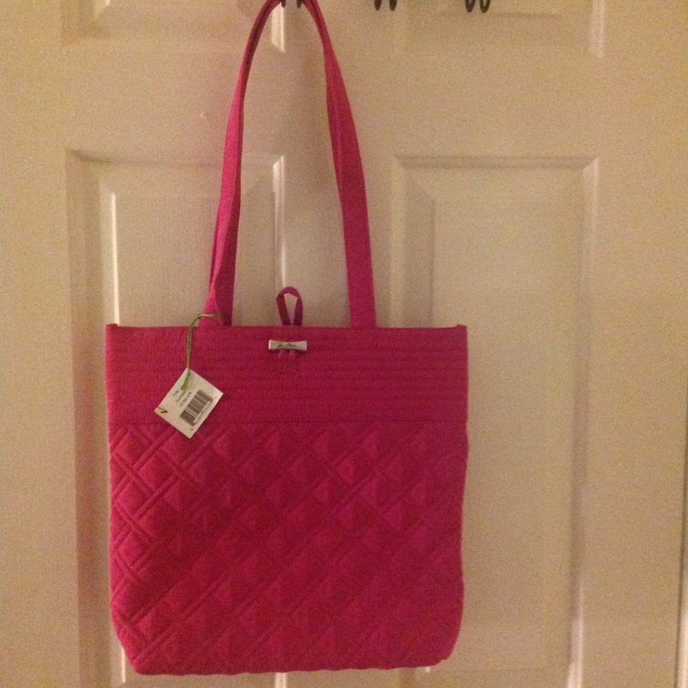 Vera Bradley Hot Pink Small Tote Bag